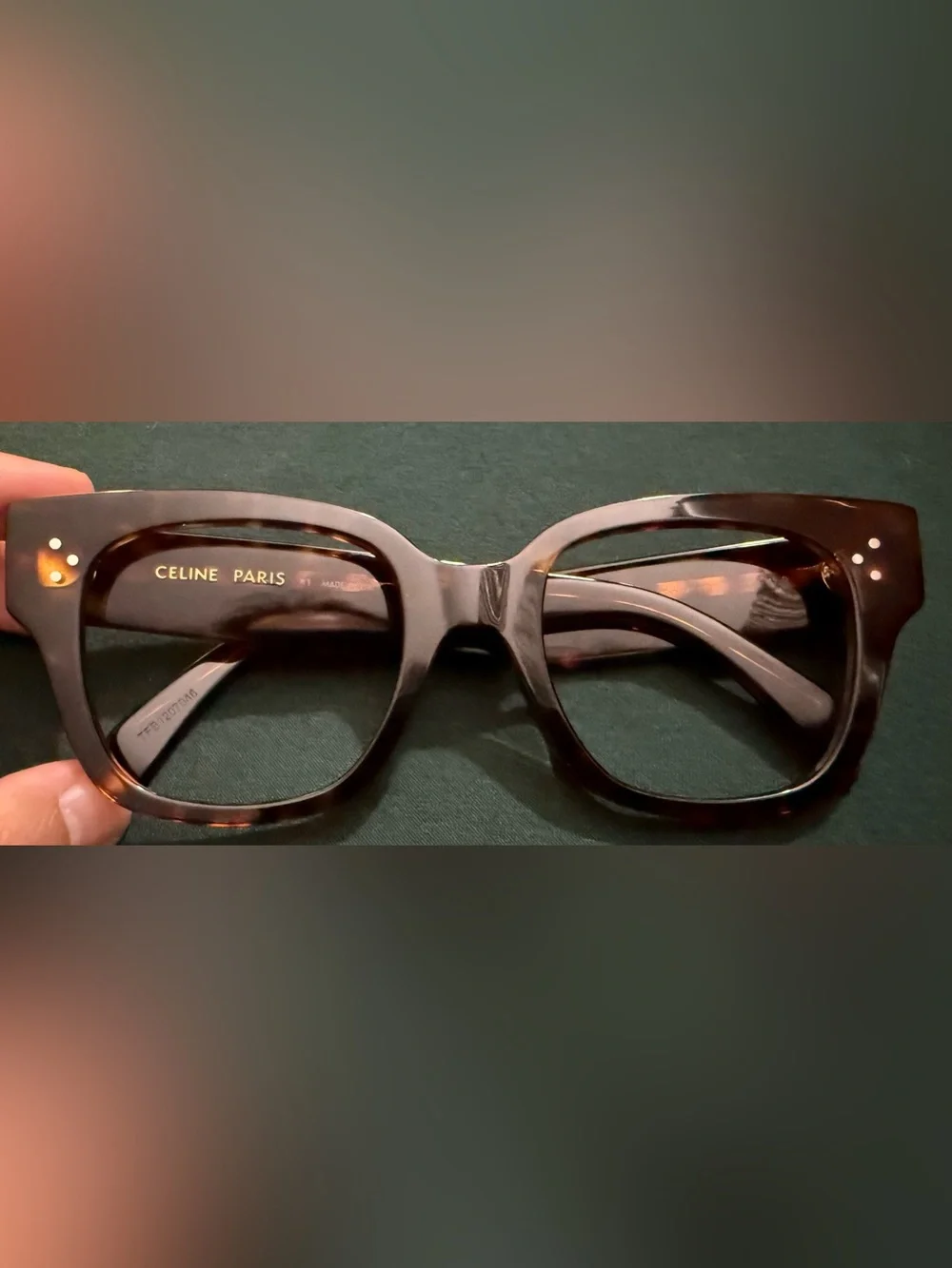 Celine CL5110U Shiny Dark Havana RX Sunglasses.